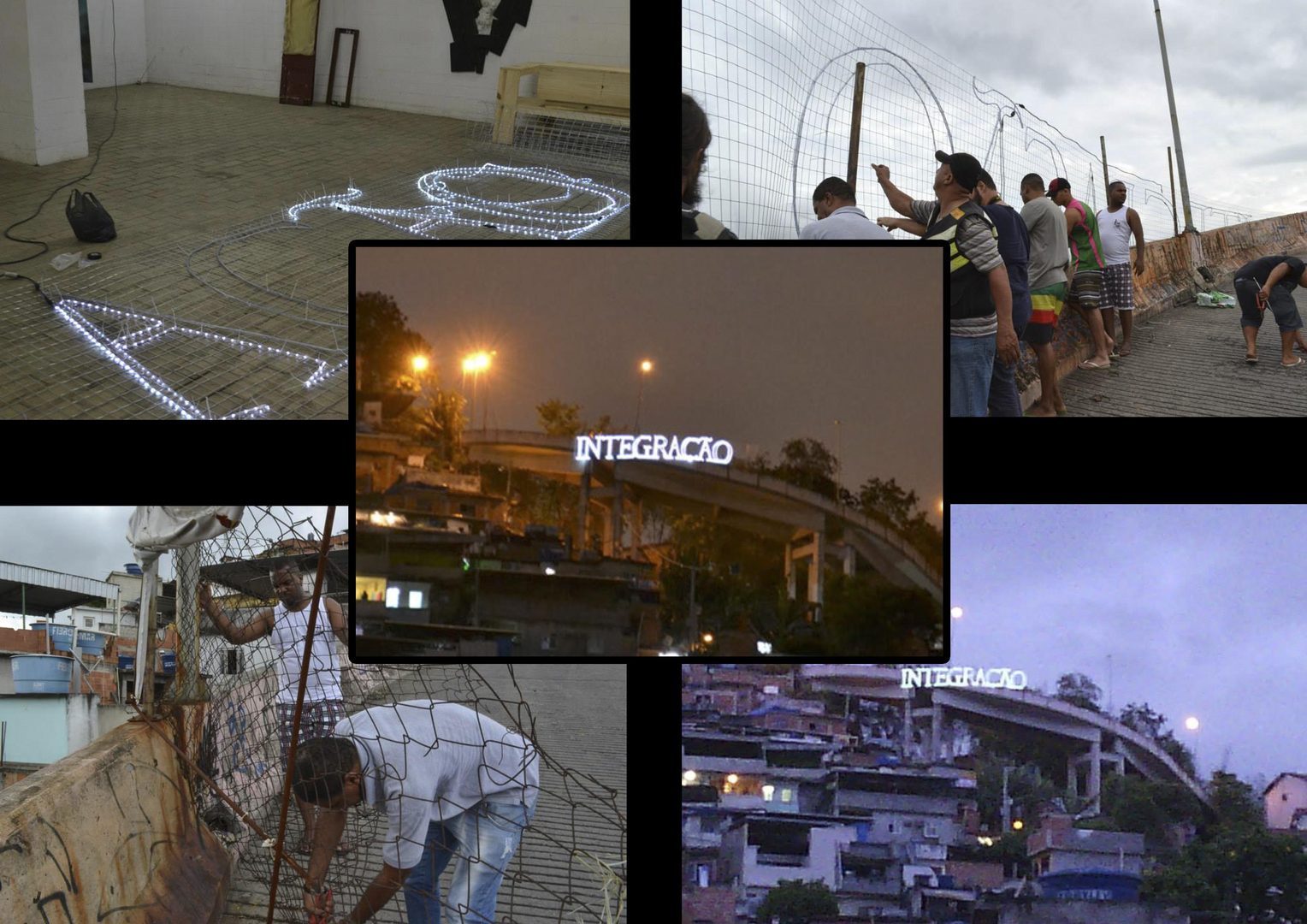 Integracao installation, Favela Mangueira, Rio de Janeiro, 2014